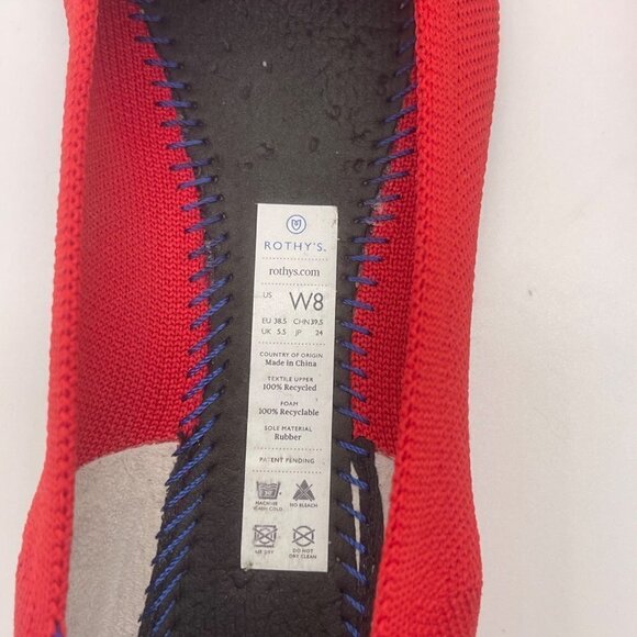 Rothy’s Knit Shoes – Size 8 – Scarlet Red - Picture 7 of 8